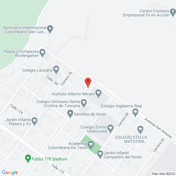Mapa de Gimnasio Cristiano Adonaí S.A.S.