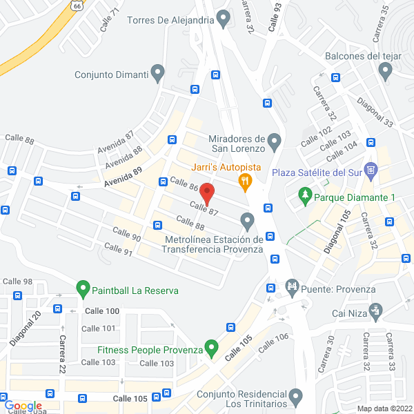 Map of Inmobiliaria Orejarena Garcia