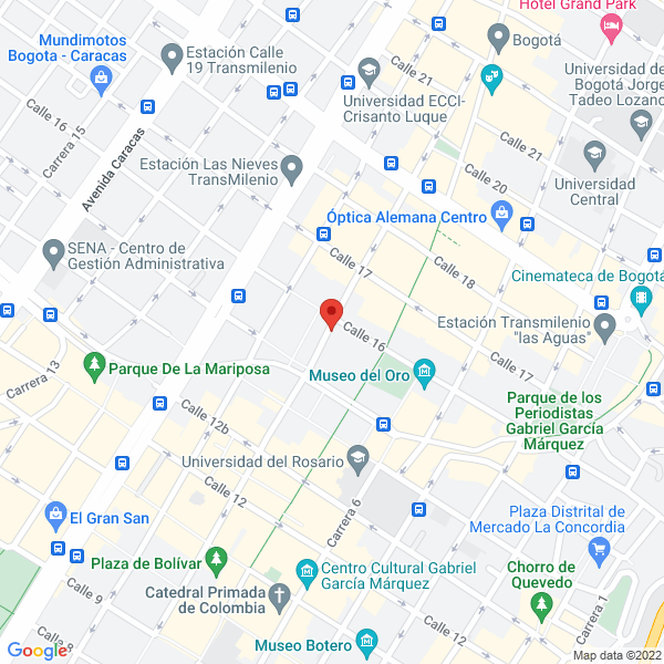Mapa de Inmobiliaria Orjuela Baracaldo & Cía. Ltda.