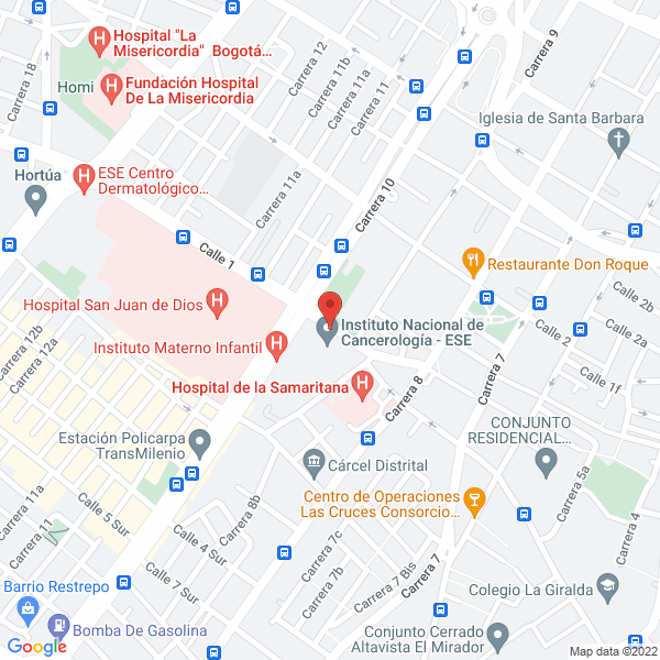 Mapa de Instituto Nacional De Cancerología E.S.E.