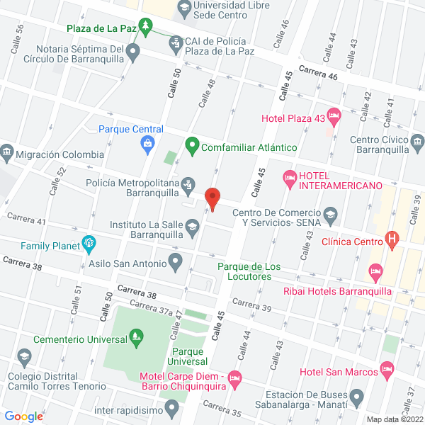 Map of Instituto Técnico De Comercio Barranquilla