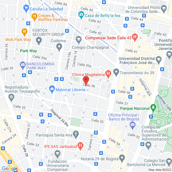 Mapa de Innova Cadena Hotelera