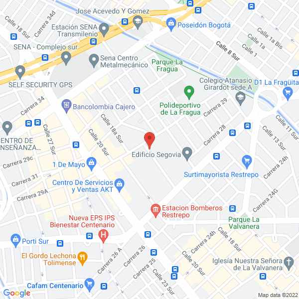 Mapa de Inpel Laboratories S.A.S.