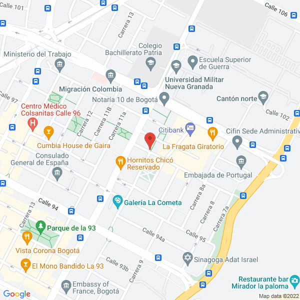 Mapa de Inproces Ltda.