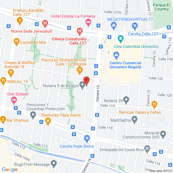 Mapa de Insercor Ltda.