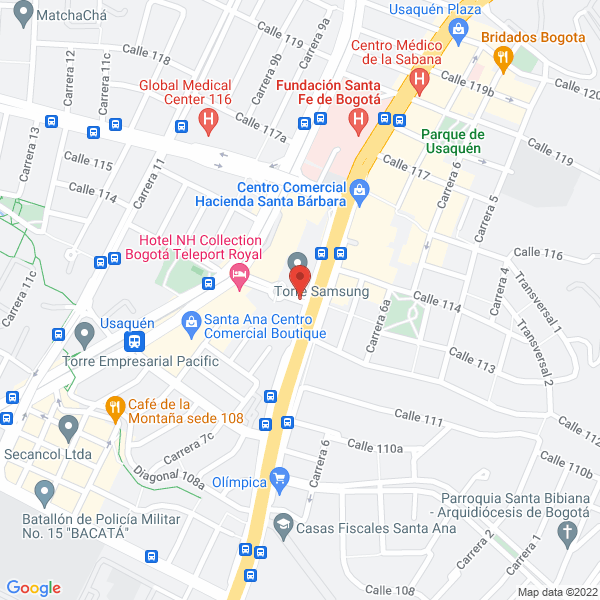 Mapa de Interpak S.A.S. Ci
