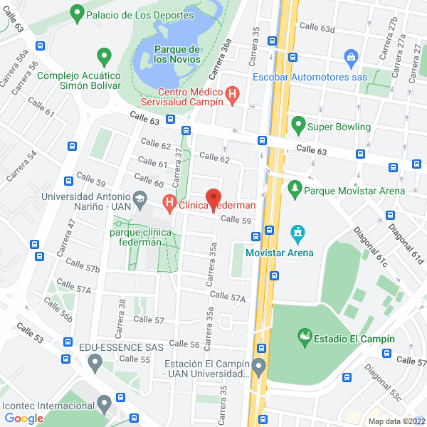 Mapa de Intrans S.A.S