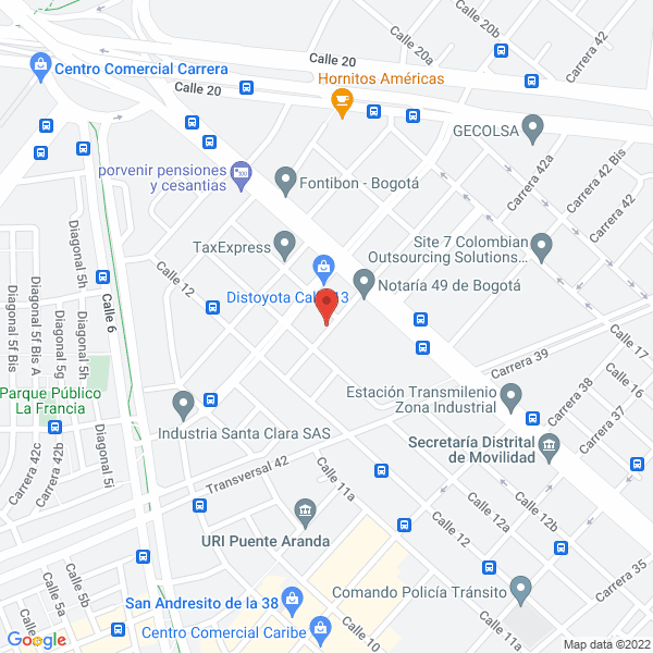 Mapa de Intraplas Ltda