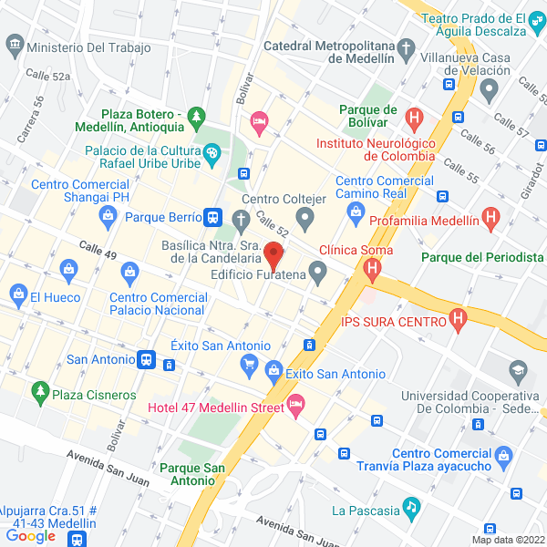 Mapa de Hotel Gutier