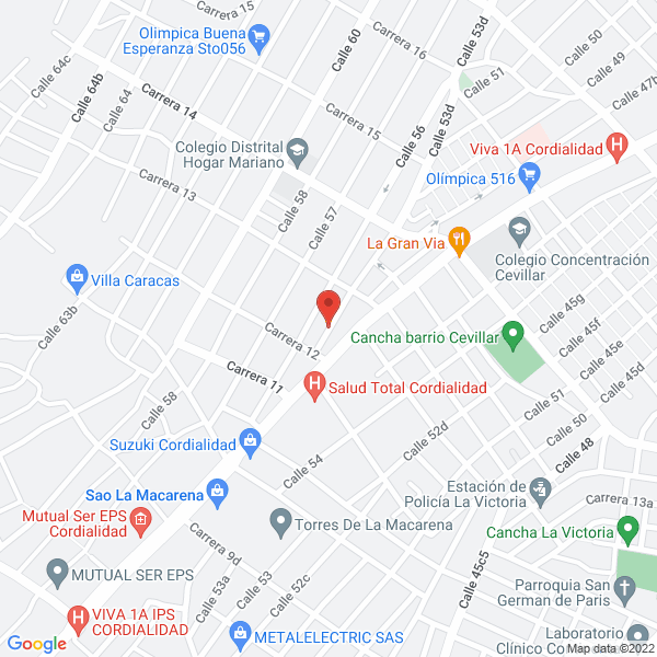 Map of Inversiones Hernández Ramos