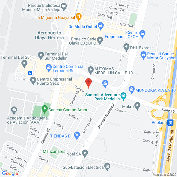 Mapa de Inversiones Jesus Obrero S.A.S