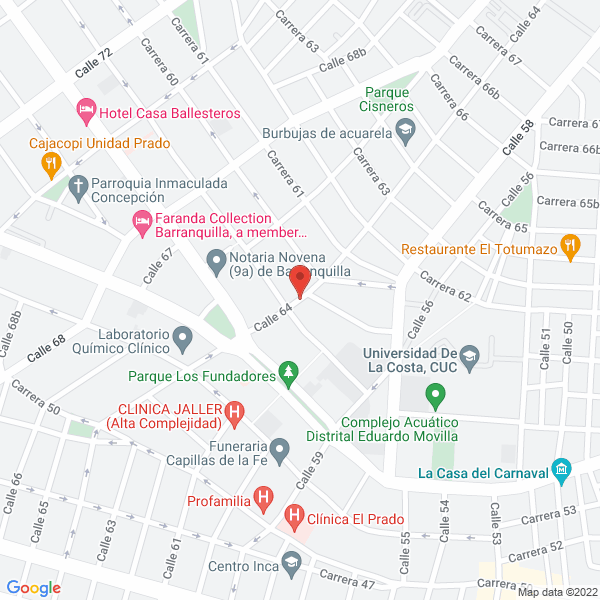 Map of Jardin Infantil Copitos De Fantasía