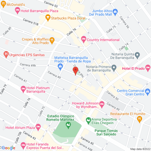 Map of Jardín Infantil El Prado