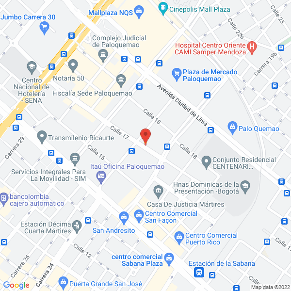 Mapa de Ilumec S.A.S