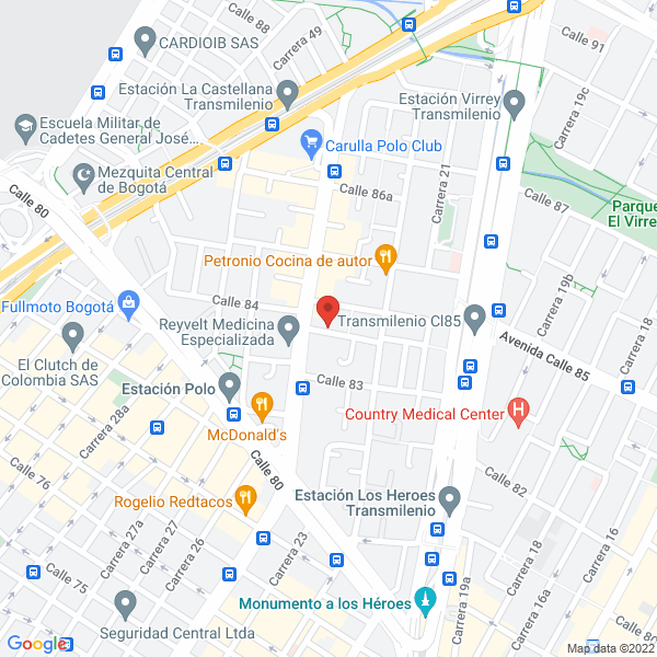 Mapa de J W Danovich & Cúa. S C A