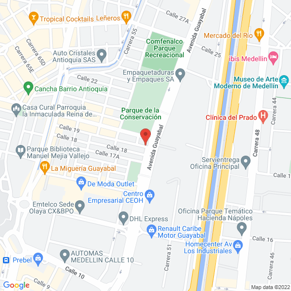 Mapa de J Y L Delicias