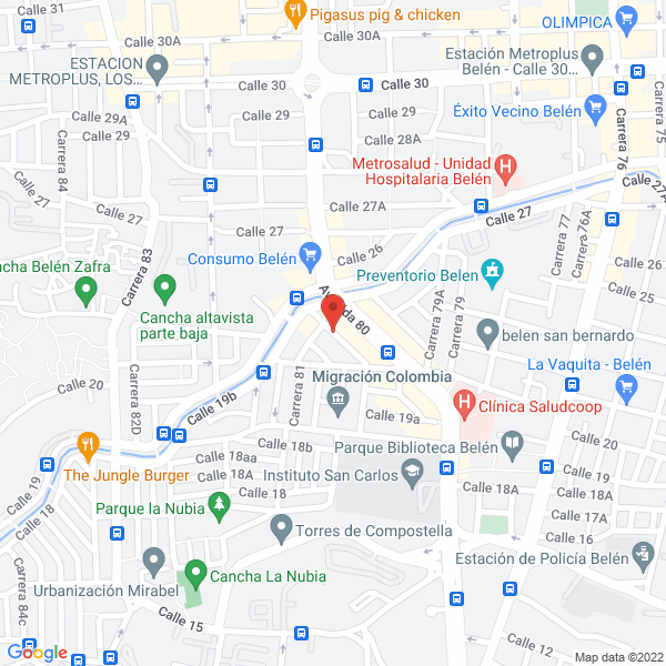 Mapa de J. Maquinaria Y Construcción Ltda
