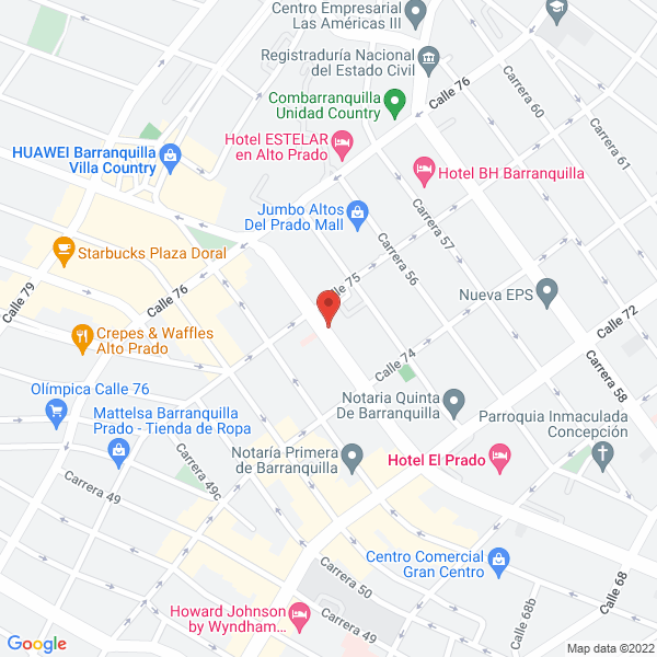 Map of J.D. Advisors Ltda.