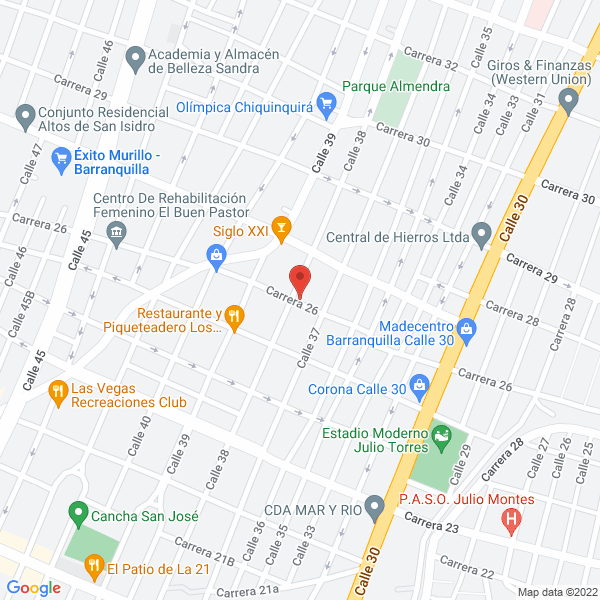 Map of Jac Sistemas De Inyección