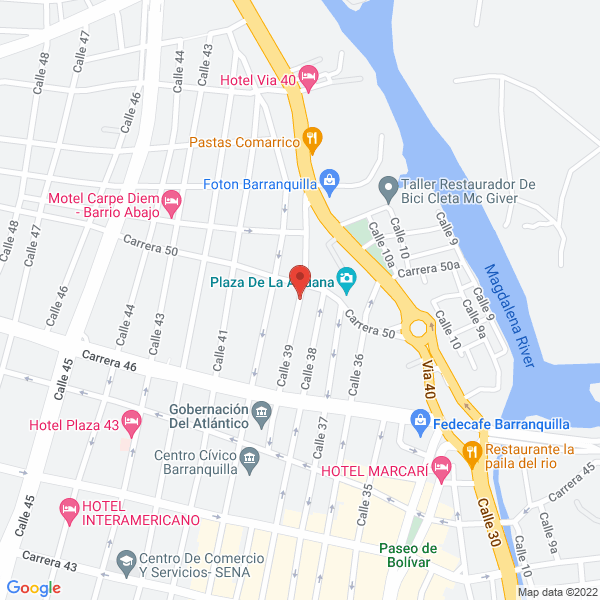 Map of Jairo Ibáñez Caribe Colecciones