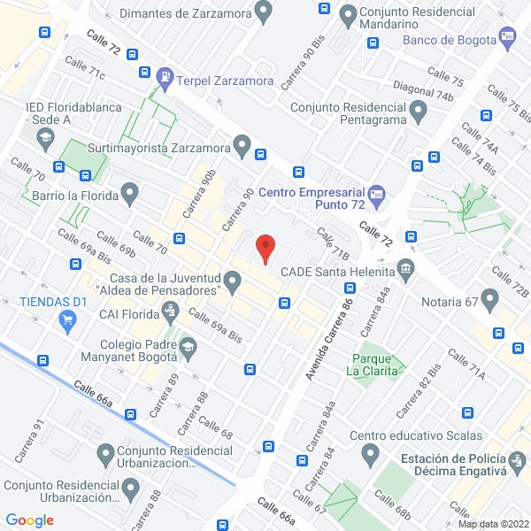 Mapa de Jar Instalaciones Hidráulicas Y Sanitarios Ltda