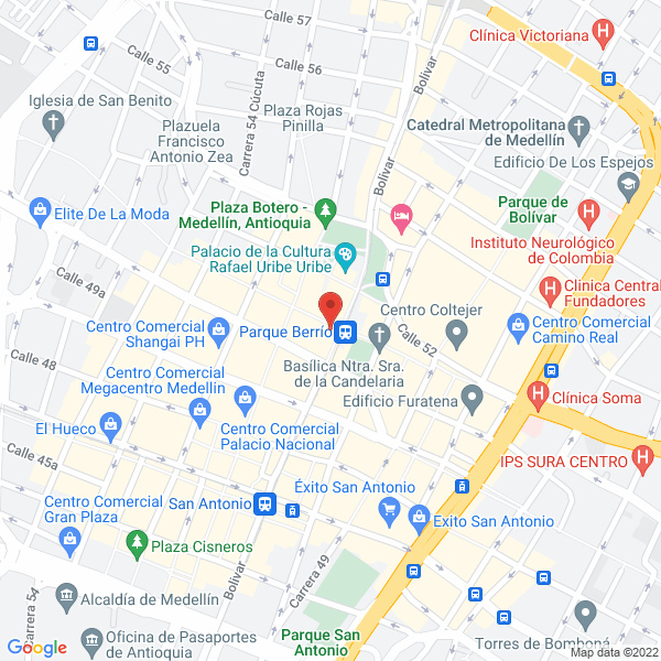 Mapa de L.P Vasquez Y Cia S.A.S