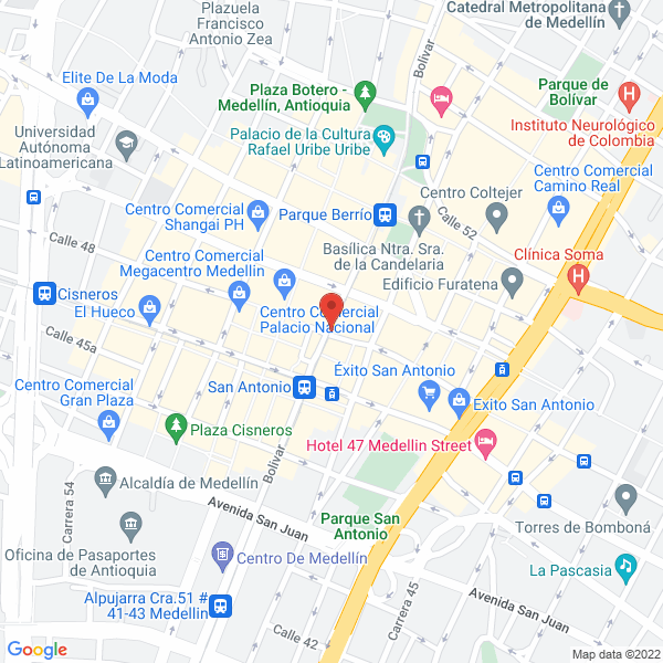 Mapa de La Antigua Café-Bar