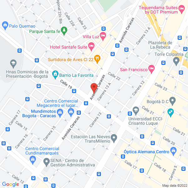 Mapa de La Casa Del Café