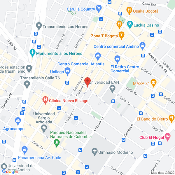 Mapa de La Diva Producciones S.A.S.