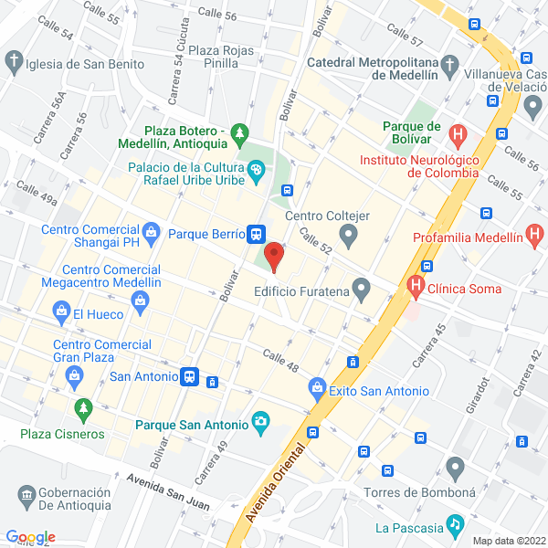 Mapa de H.M.G. Abogados