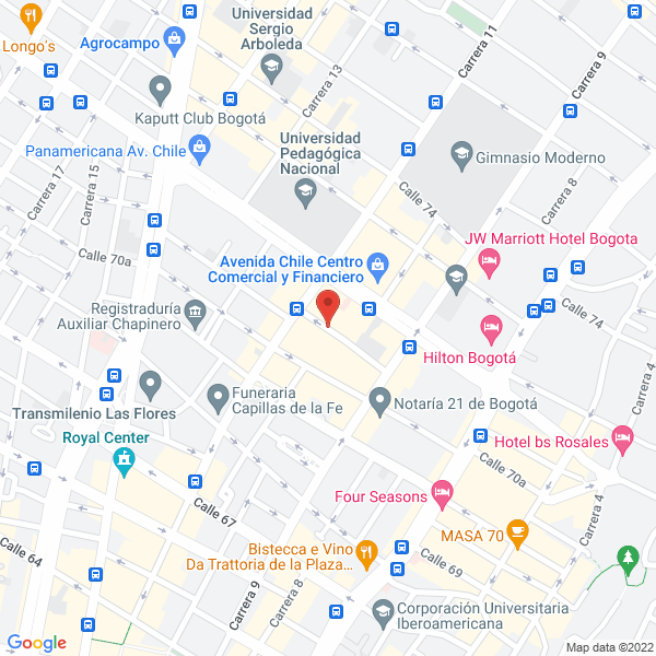 Mapa de Hacienda Santa Elisa S.A.S.