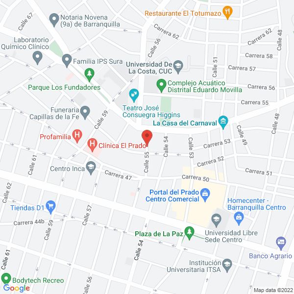 Map of Hanna Hoteles