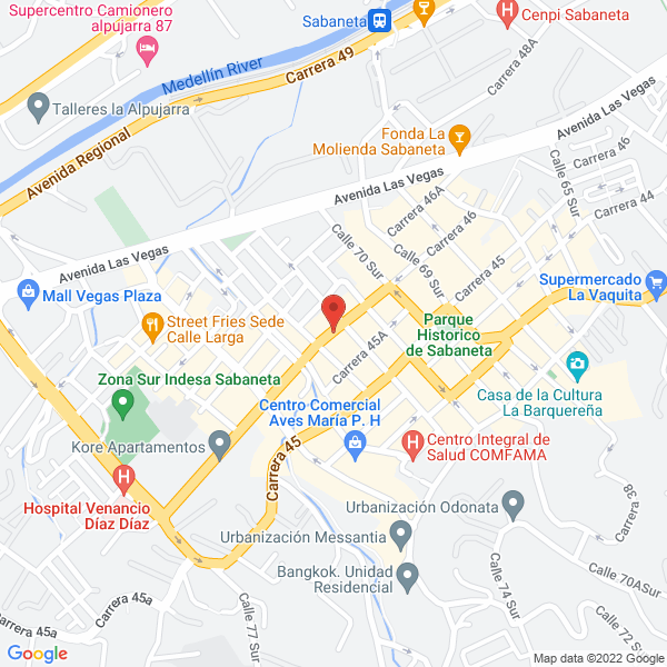 Mapa de Happy Dental