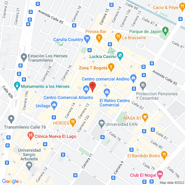 Mapa de Hard Rock Café