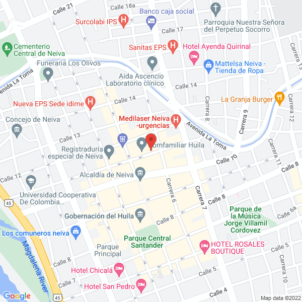 Map of La Nación