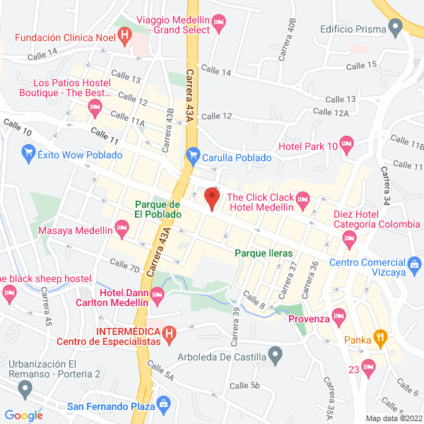Mapa de La Oficina Bar