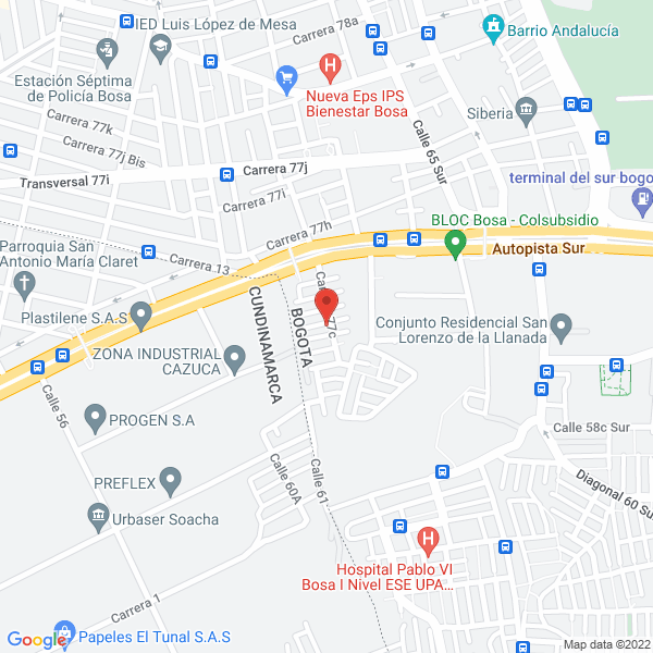Mapa de La Parrilla Del Sabor De Efra