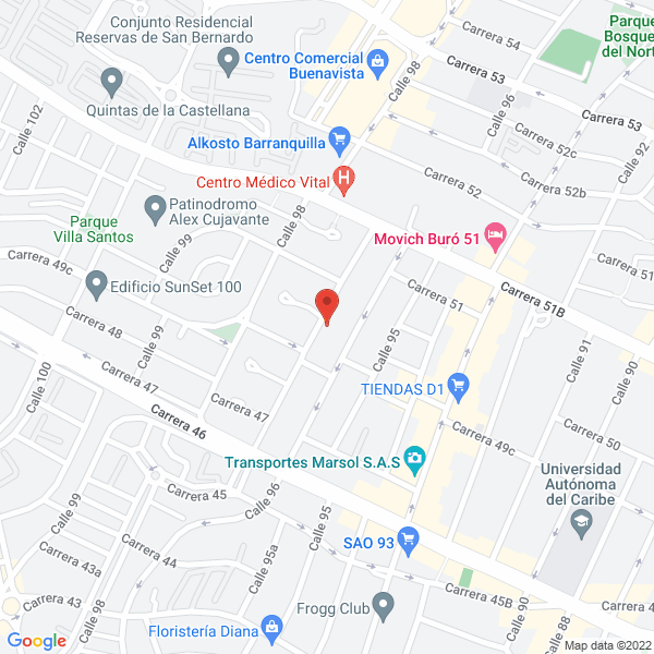 Map of La Puerta Del Cielo