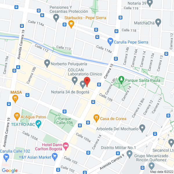 Mapa de La Santa Guadalupe