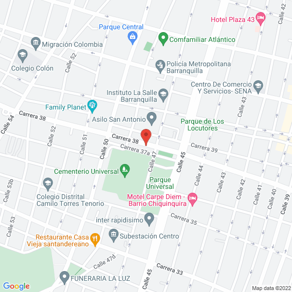 Map of La Turbina Y El Semieje