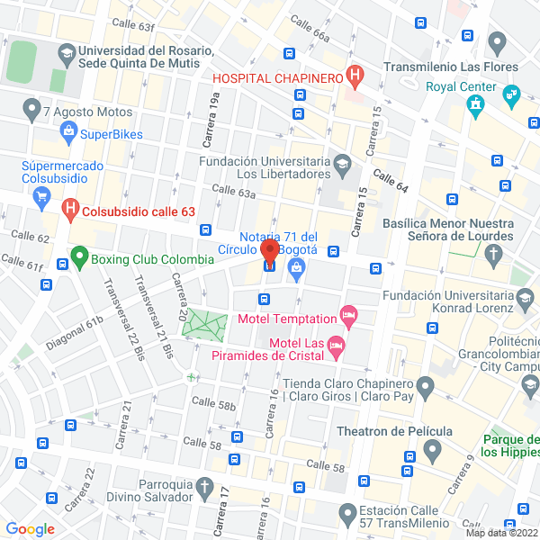 Mapa de Laboratirio De Toxicología Toxicol