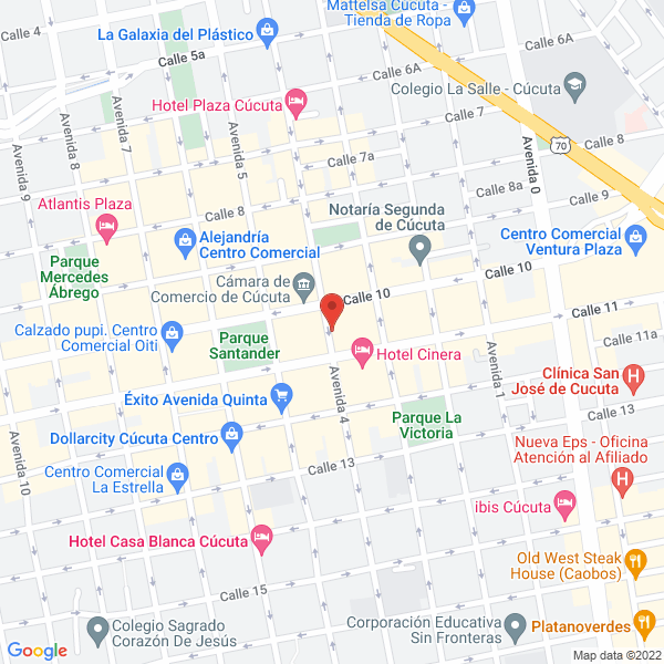 Map of Joyería Y Relojería Rolex Cúcuta Ltda.