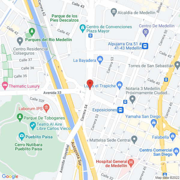 Mapa de Juliana Tienda De Gala