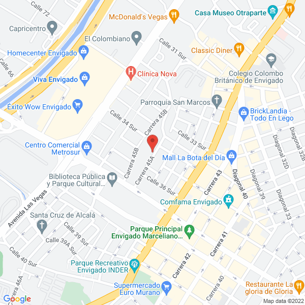 Mapa de Laboratorio Darío Gómez