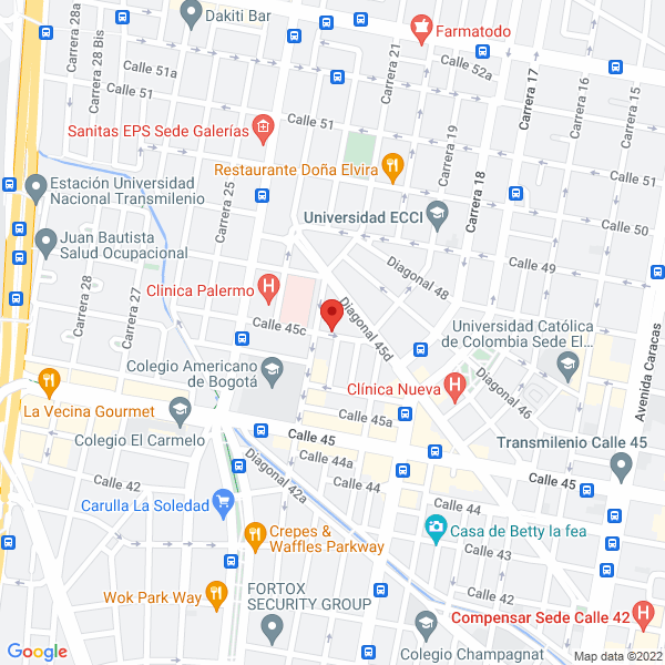 Mapa de Laboratorio Dental Ceradent