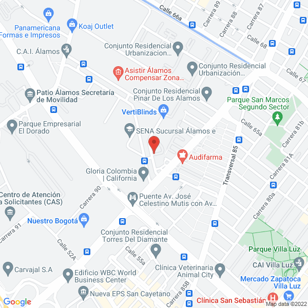 Mapa de Ips Certificate Bogota Ltda.
