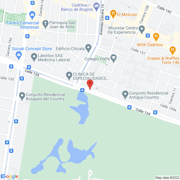 Mapa de Ips Robles Estética & Spa S.A.S