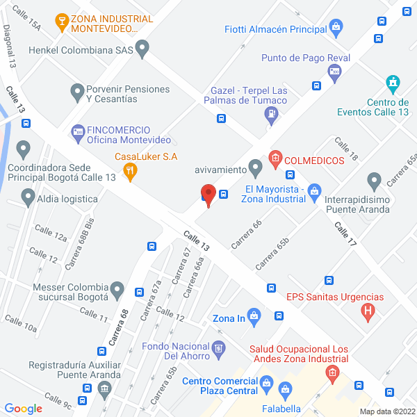 Mapa de Latinmetal S.A