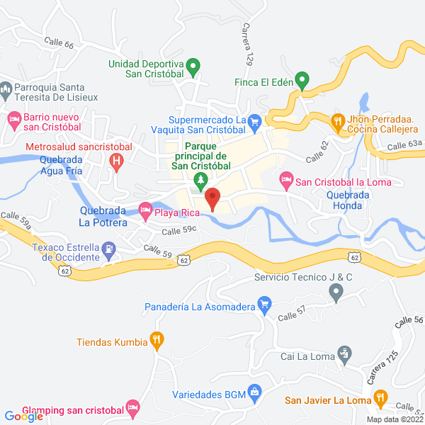 Mapa de Lava Express.