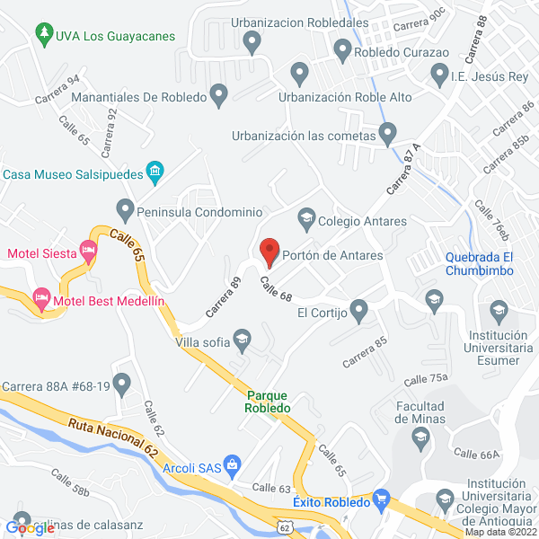 Mapa de Lavanderia Martex